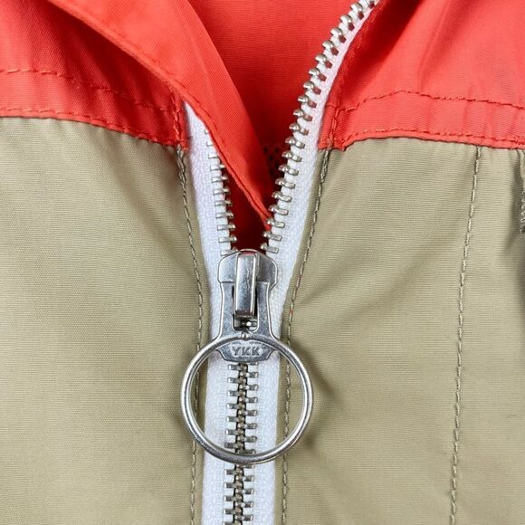 PENFIELD Colorblock Orange Tan Windbreaker Hooded Jacket Size M - Picture 9 of 9